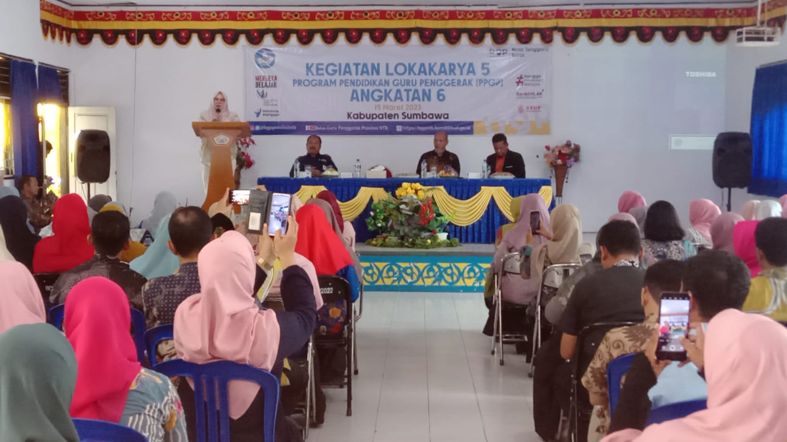 Wakil Bupati Sumbawa membuka acara Lokakarya 5 Angkatan 6 program Guru Penggerak Tahun 2023