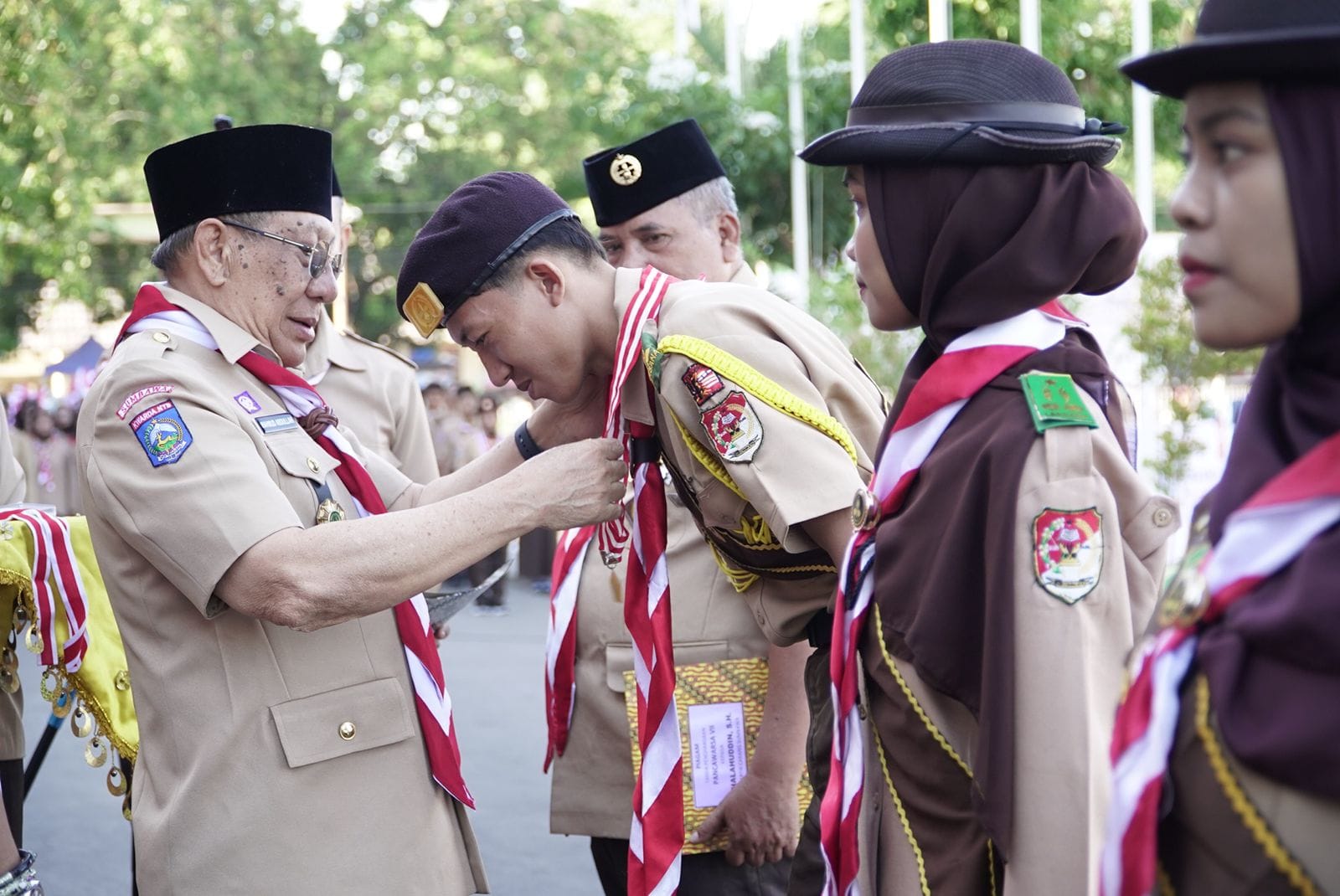 BUPATI SUMBAWA PIMPIN UPACARA HARI PRAMUKA KE 63 TAHUN 2024