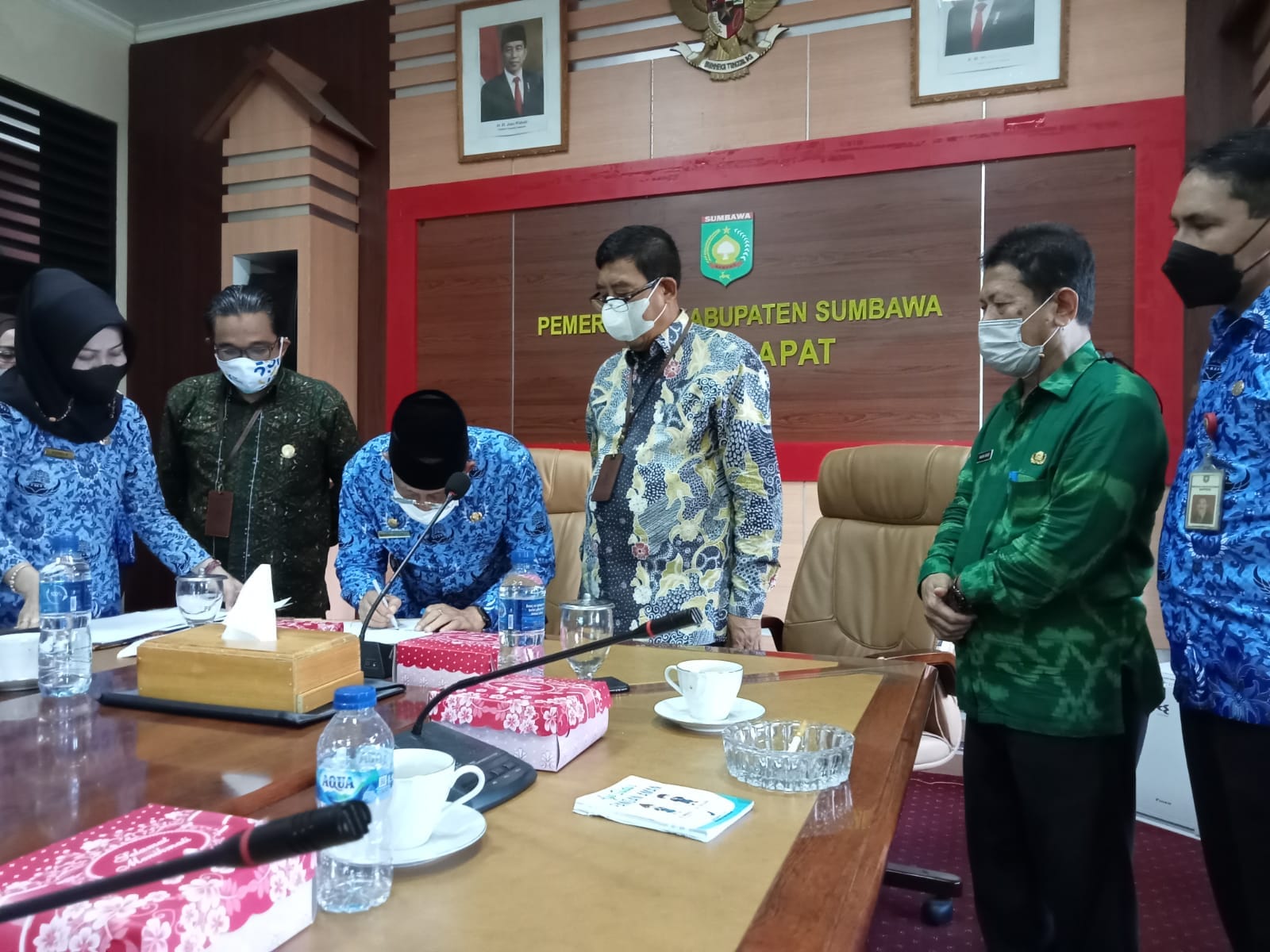 PENANDATANGANAN NOTA KESEPAKATAN KERJASAMA OLEH PEMERINTAH KABUPATEN  SUMBAWA - DIRJEN PERBENDAHARAAN KANTOR WILAYAH PROPINSI NTB