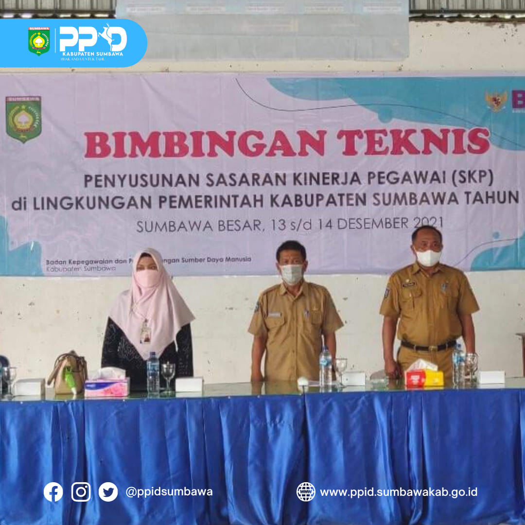 Tingkatkan Pemahaman, Keterampilan dan Menyatukan Persepsi ASN di Lingkungan Pemkab Sumbawa, BKPSDM Gelar Bimtek Penyususunan SKP