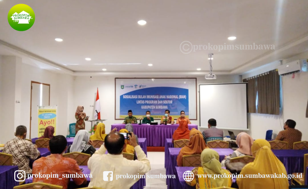 Bupati Buka Sosialisasi Bulan Imunisasi Anak 2022
