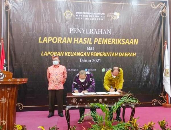 Kabupaten Sumbawa Raih WTP Ke-10 kalinya secara berturut-turut 