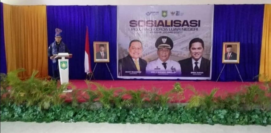 Puluhan Purna Migran Indonesia Kabupaten Sumbawa Hadir di Acara Sosialisasi Peluang Kerja Luar Negeri 