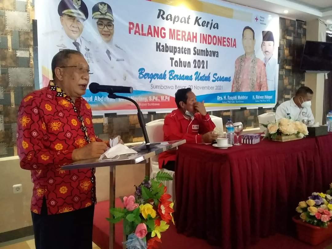 BUPATI SUMBAWA BERHARAP, PMI TERUS BERSINERGI DAN BERADA DI GARDA TERDEPAN UNTUK SOSIAL KEMANUSIAAN