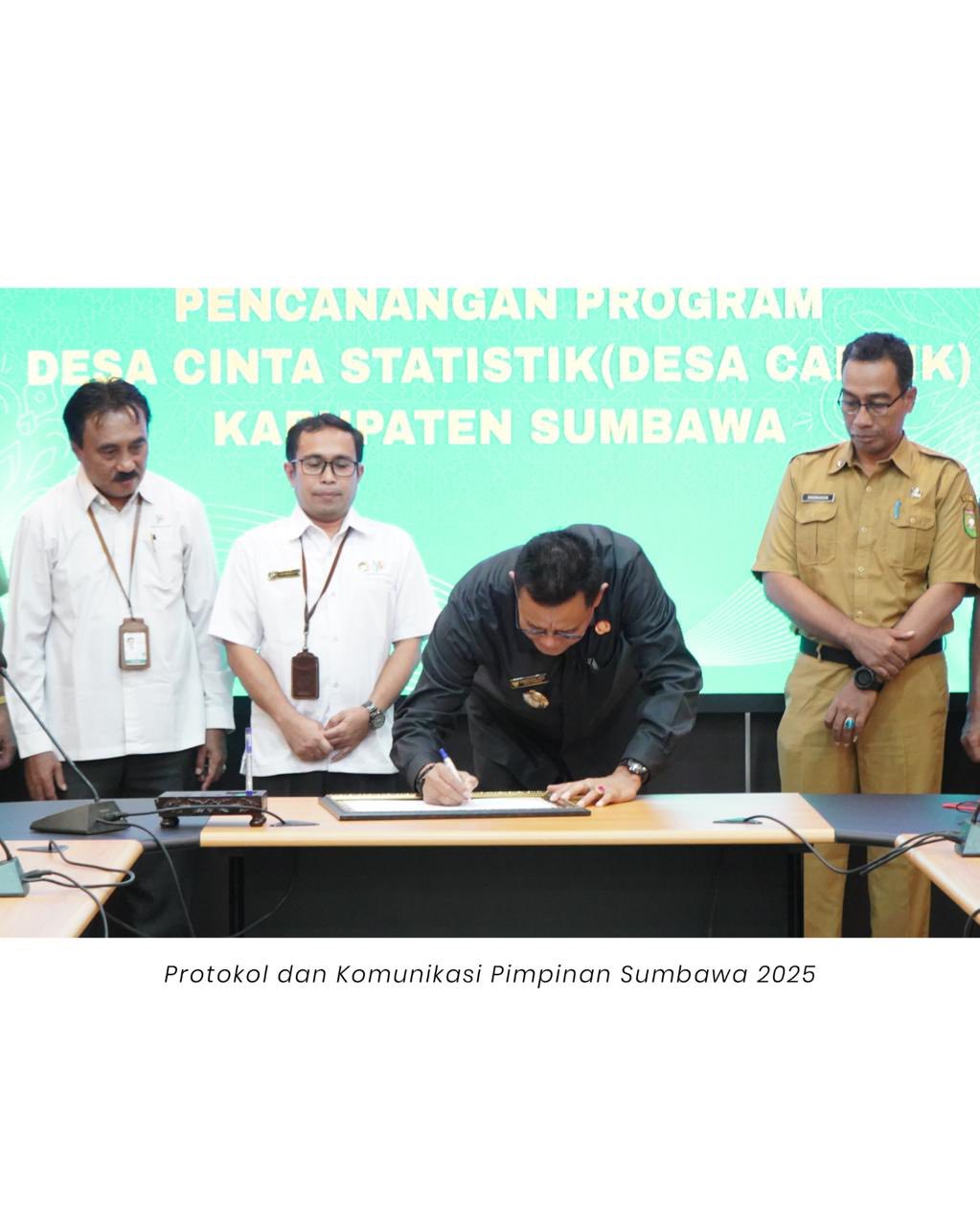 Desa Rhee Dicanangkan sebagai Lokus Program Desa Cantik, Wujud Komitmen Sumbawa Bangun Desa Berbasis Data