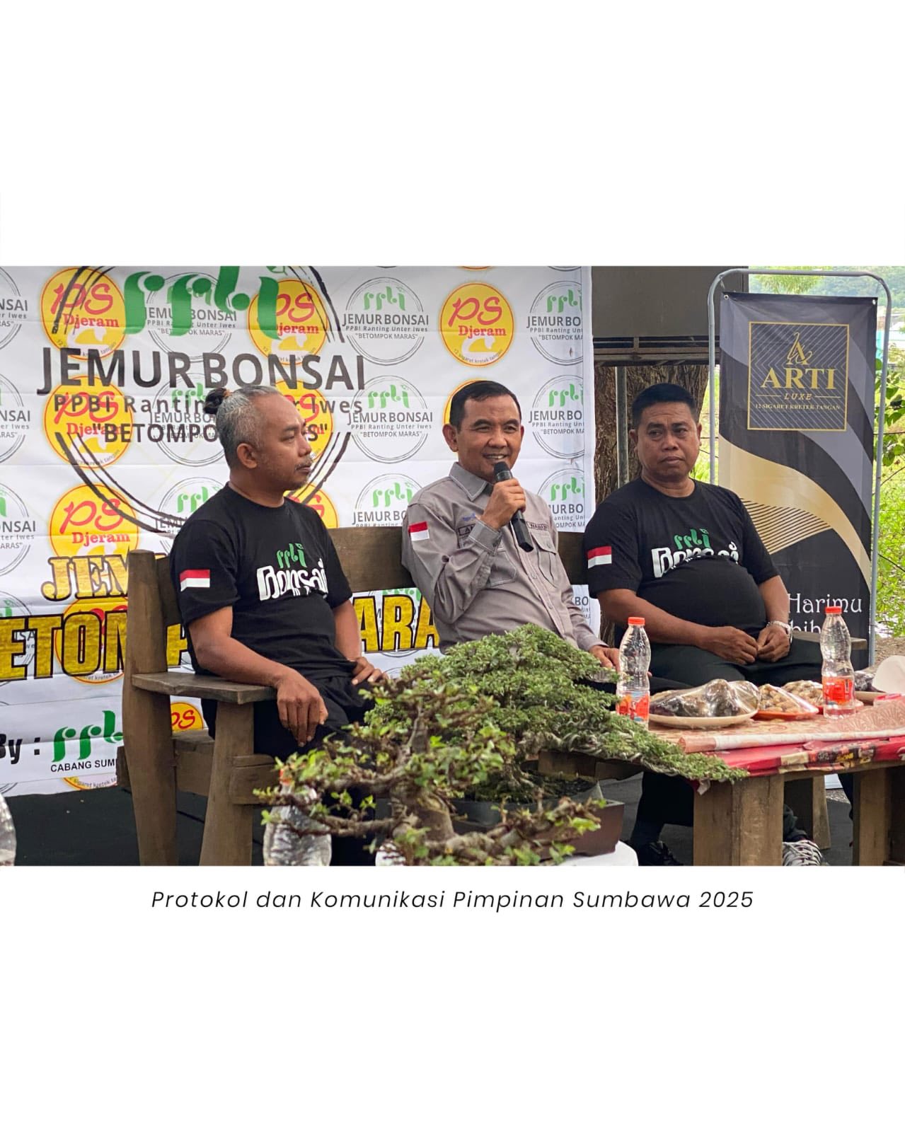 PPBI Gelar Pameran “Jemur Bonsai” di Taman Genang Genis, Wabup Sumbawa Buka Secara Resmi