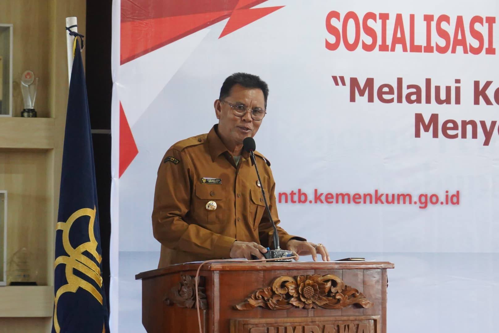 Sumbawa Tuan Rumah Sosialisasi Pembentukan Koperasi Merah Putih, Bupati Jarot: Nyalakan Semangat Gotong Royong dalam Ekonomi Desa