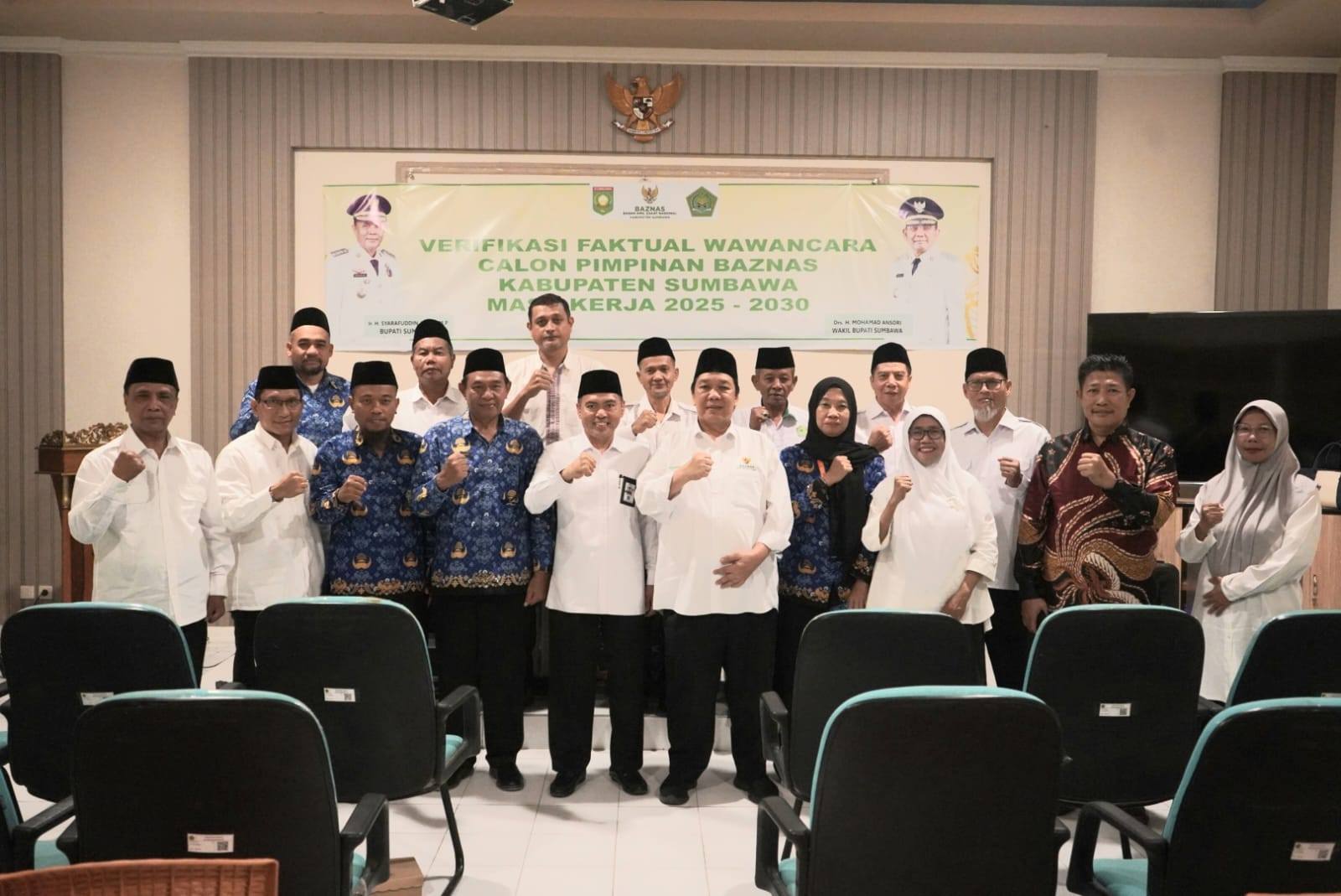 Verifikasi Faktual Calon Ketua BAZNAS Kabupaten Sumbawa Digelar, Dihadiri Langsung oleh BAZNAS RI