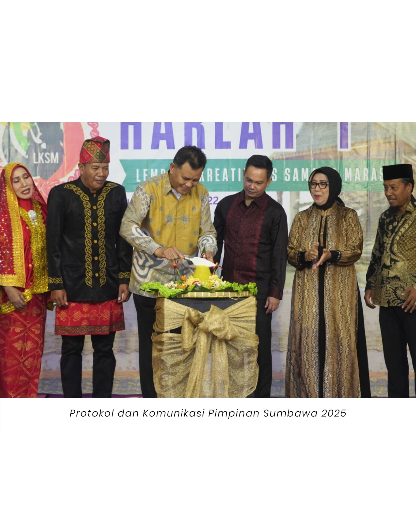 Bupati Sumbawa Hadiri HARLAH ke-1 LKSM: Dorong Kebangkitan Seni Budaya dan Ekonomi Kreatif