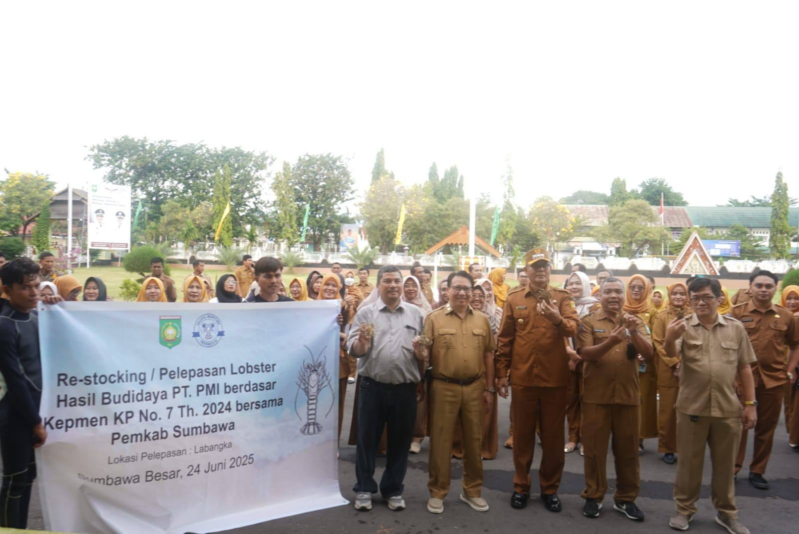 Bupati Sumbawa Lepas Lobster Budidaya: Komitmen untuk Ekologi Laut dan Ketahanan Pangan