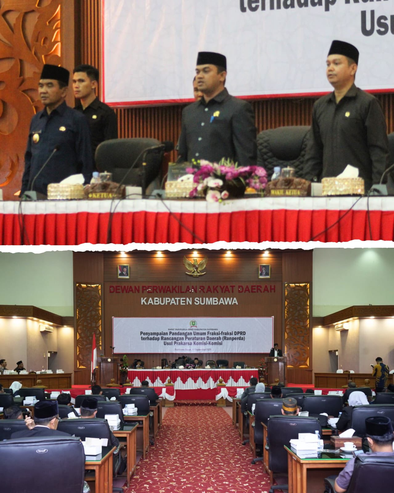 Wabup Ansori Hadiri Sidang Paripurna DPRD Sumbawa Terkait Pandangan Umum Fraksi atas Ranperda Usul Prakarsa