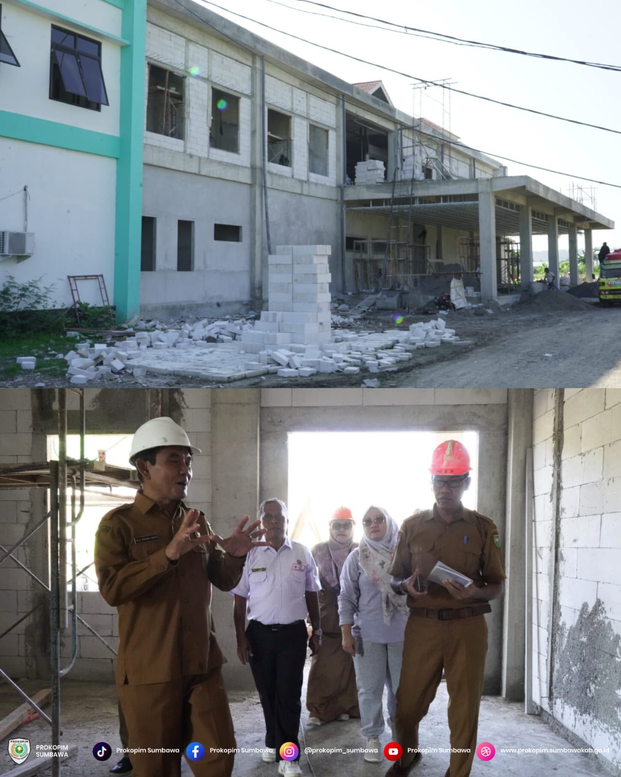 Wakil Bupati Sumbawa Tinjau Progres Pembangunan RSUD dan Kondisi Laboratorium Kesehatan