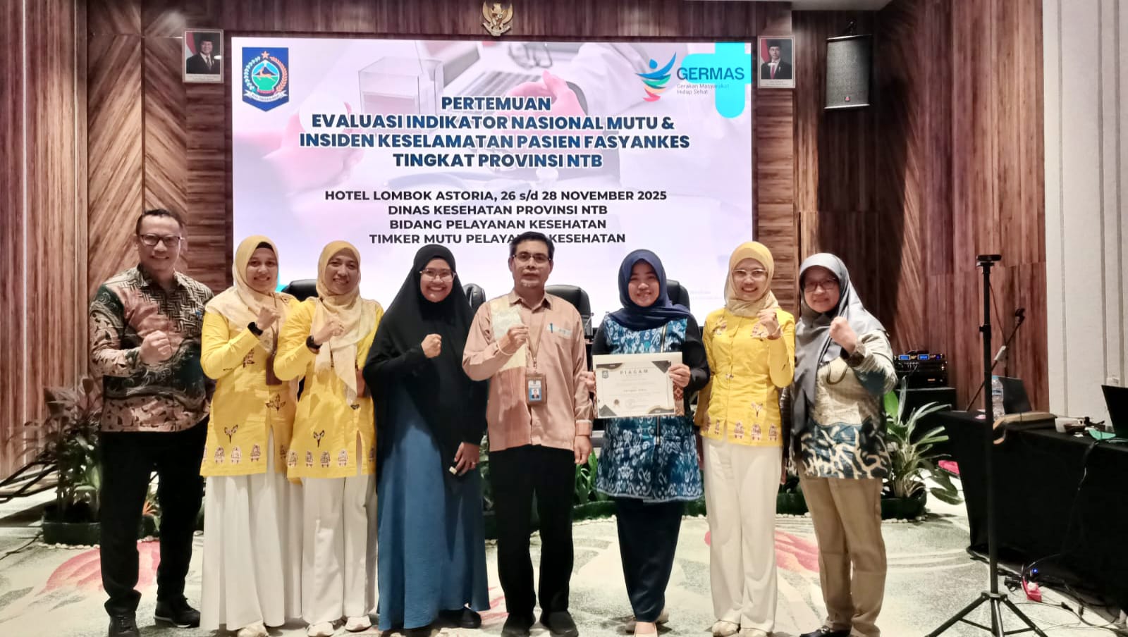 Sumbawa Raih Peringkat Kedua Kepatuhan Pelaporan Indikator Mutu dan Insiden Keselamatan Pasien Tingkat Provinsi NTB 2025