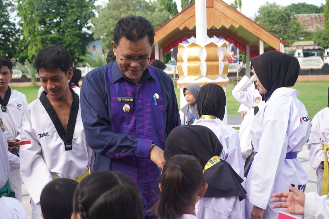 Bupati Sumbawa Sambut Atlet Taekwondo Berprestasi, Sumbawa Raih 67 Medali di Kejurnas NTB Cup 1