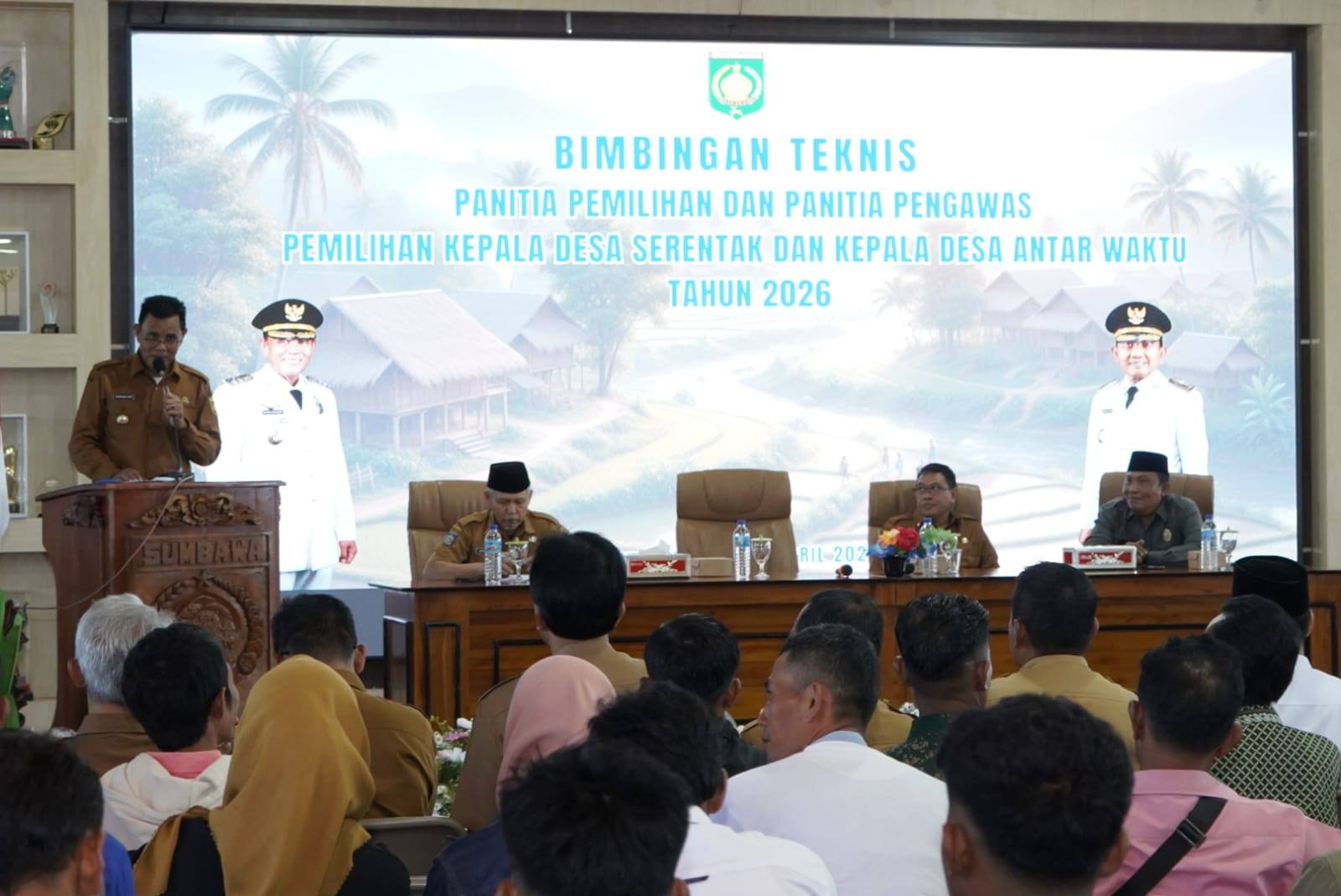 Bupati Sumbawa Buka Bimtek Panitia Pilkades 2026, Tegaskan Integritas dan Kepatuhan Aturan