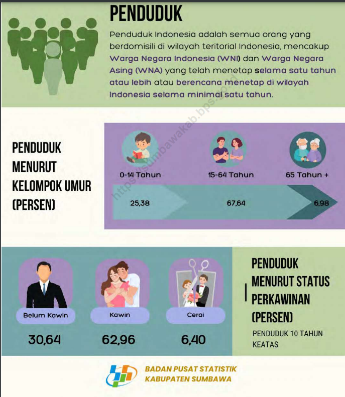 Analisis Data Kependudukan Kabupaten Sumbawa Tahun 2023: Komposisi Usia dan Status Perkawinan