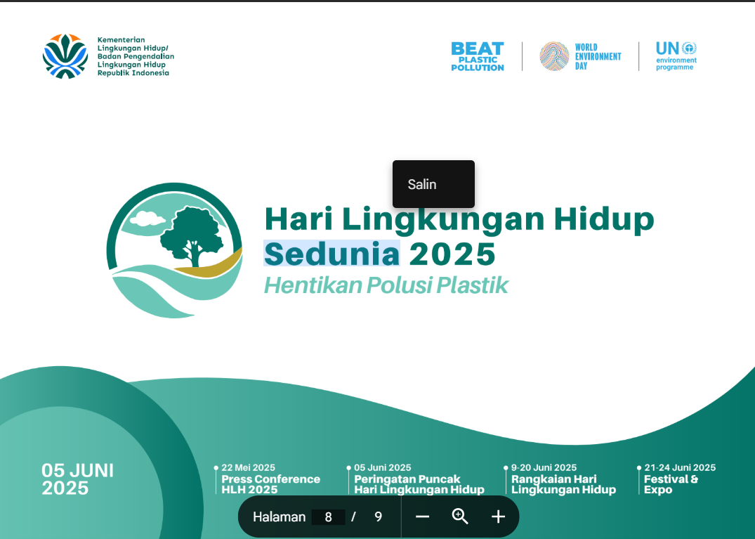 PEMKAB SUMBAWA SIAP SUKSESKAN HARI LINGKUNGAN HIDUP SEDUNIA 2025 MELALUI AKSI BERSIH SAMPAH PLASTIK