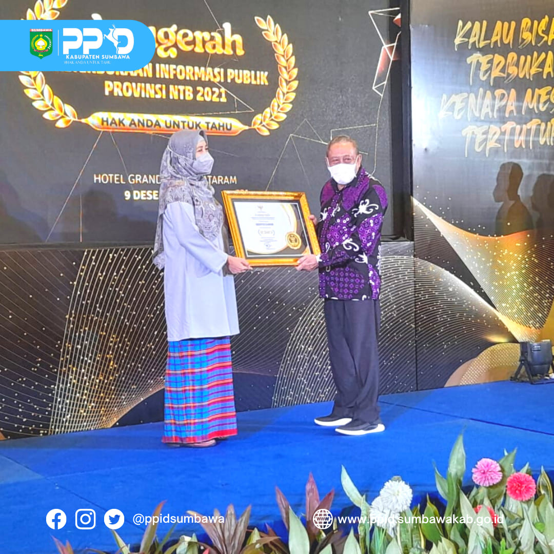 Terima Penganugerahan "Kabupaten Informatif", Sumbawa semakin baik dalam penyelenggaraan Keterbukaan Informasi Publik