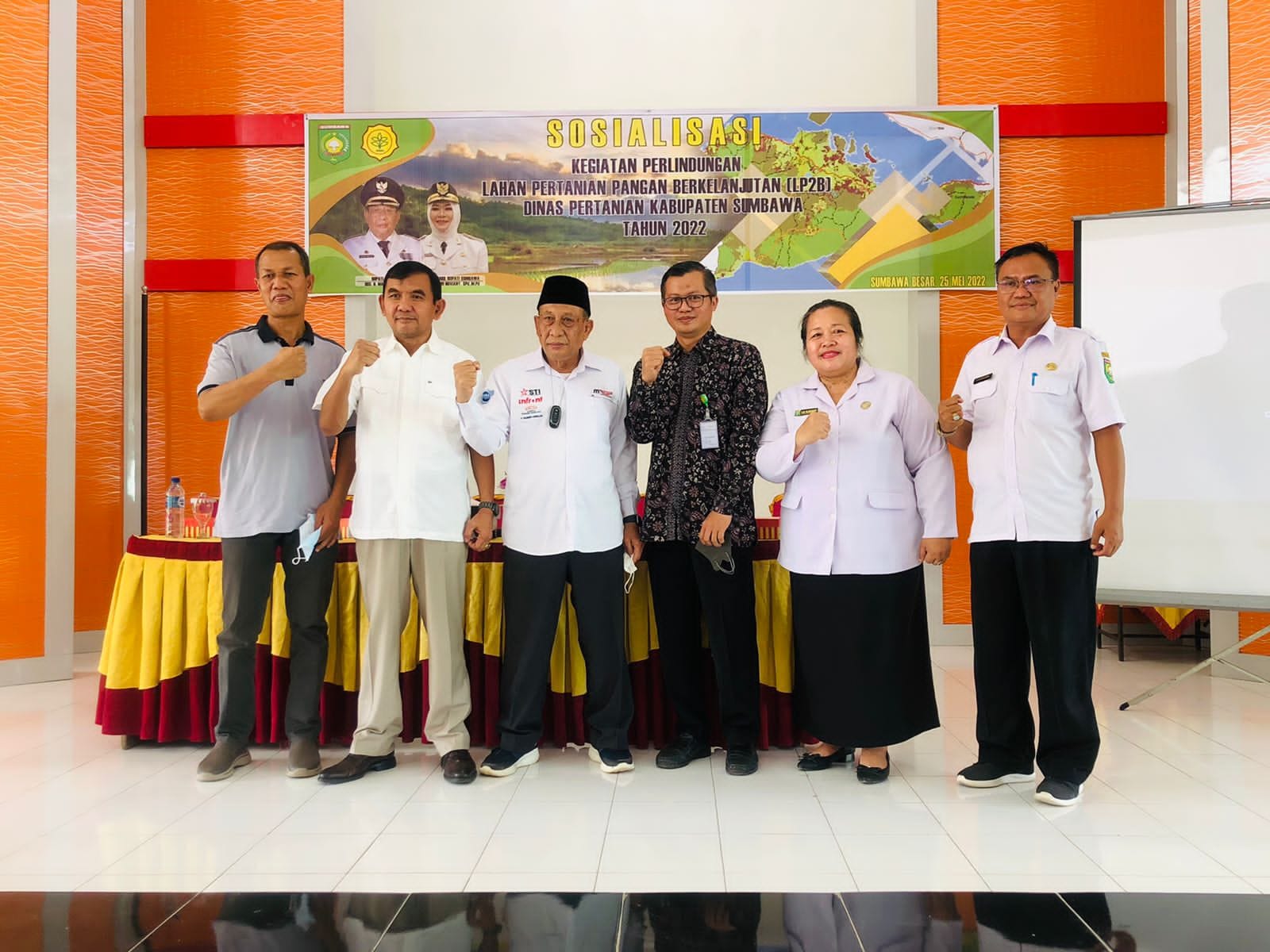 Sosialisasi Kegiatan Perlindungan Lahan Pertanian Pangan Berkelanjutan (LP2B) yang diadakan oleh Dinas Pertanian Kabupaten Sumbawa Tahun 2022.