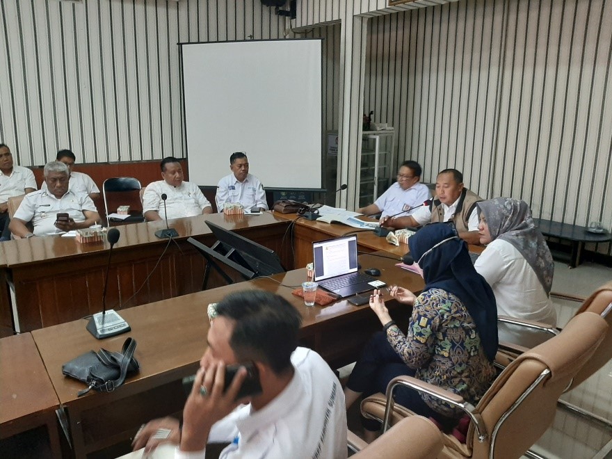 Rapat Koordinasi Hasil Kegiatan Survey Lapangan Penataan Kawasan Wisata Pantai Gelora (Kecamatan Rhee) dan Bukit Planing (Kecamatan Utan)
