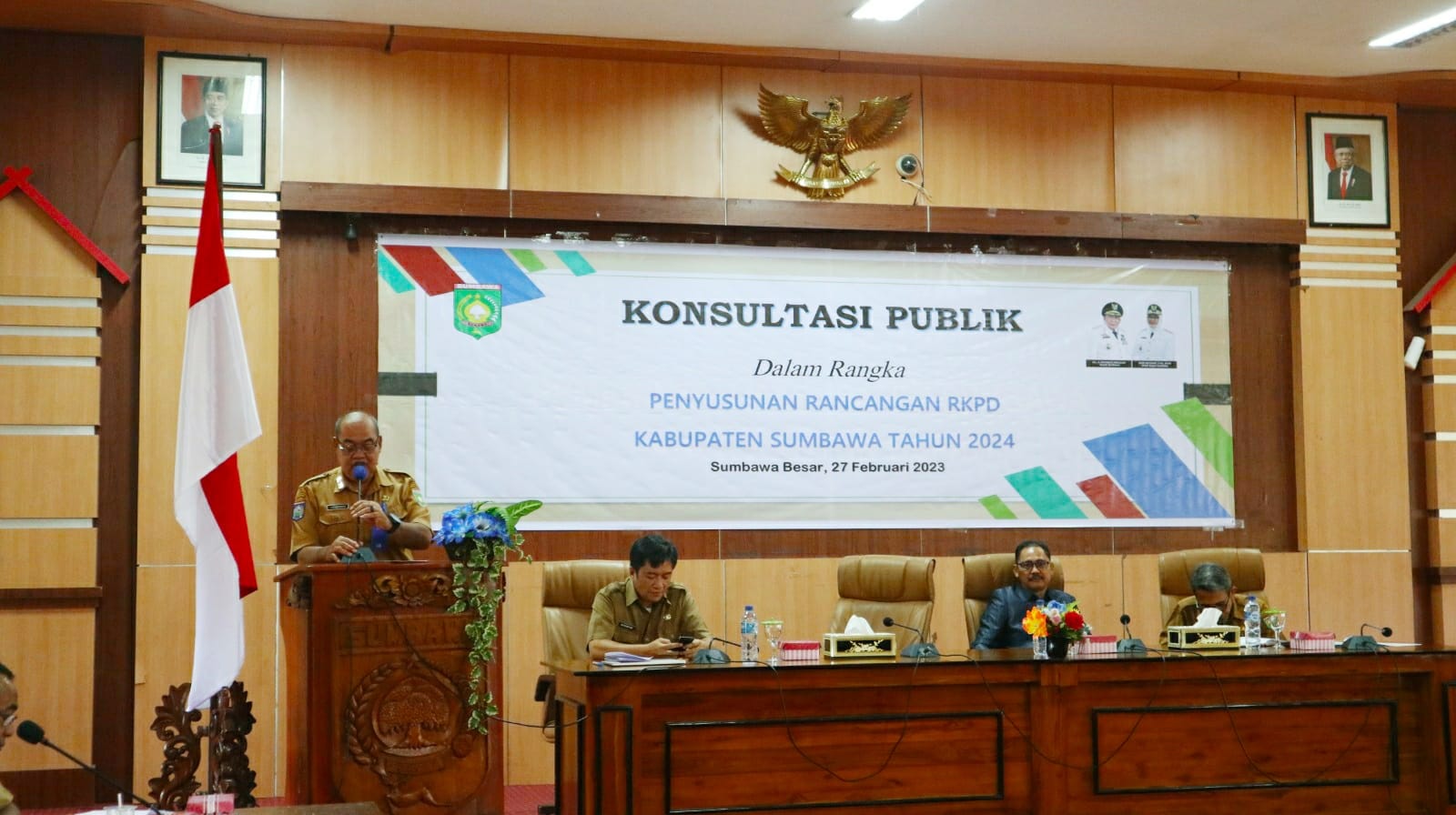 PEMBUKAAN KONSULTASI PUBLIK DALAM RANGKA PENYUSUNAN RANCANGAN RKPD KABUPATEN SUMBAWA TAHUN 2024