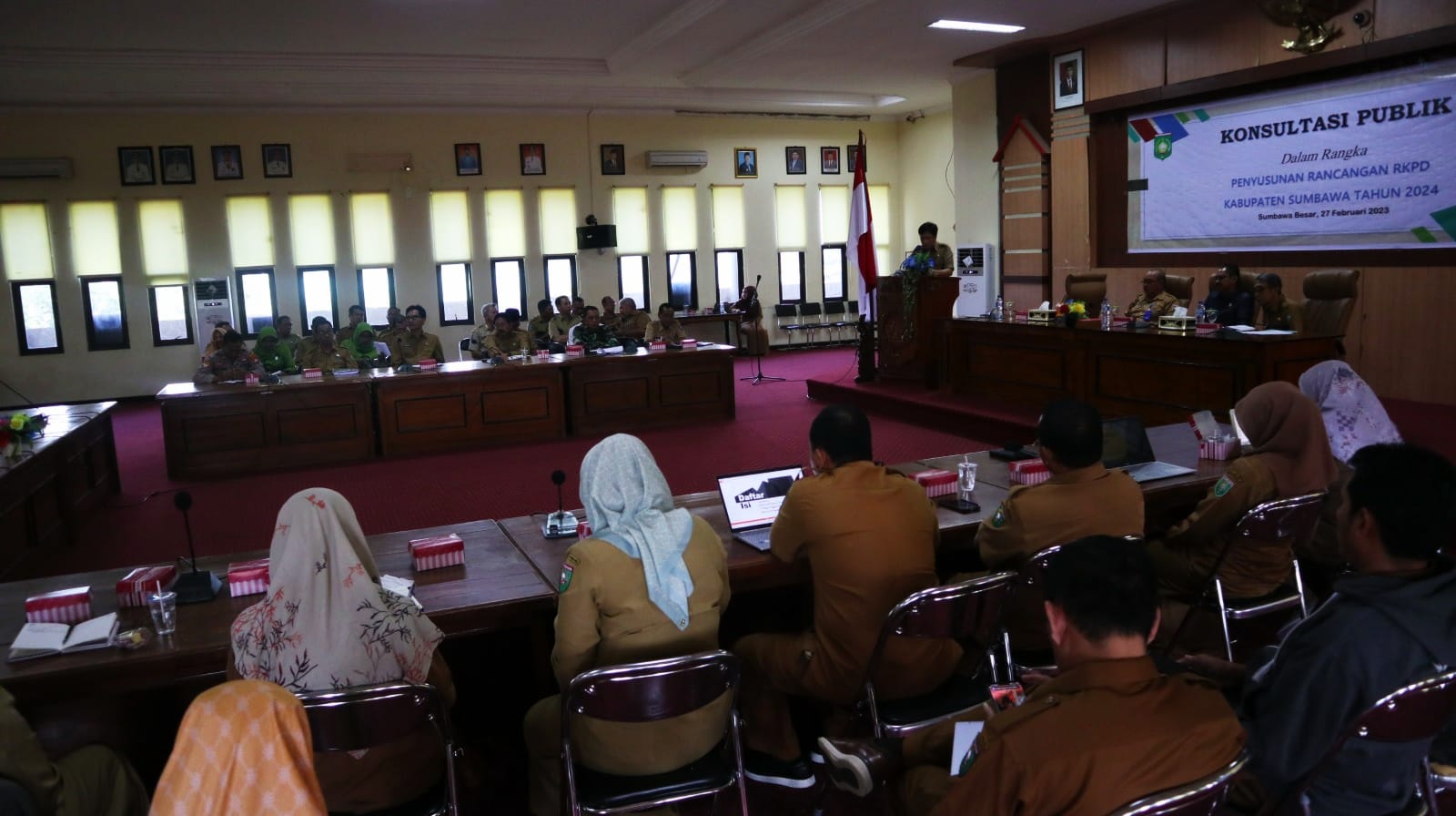 PEMBUKAAN KONSULTASI PUBLIK DALAM RANGKA PENYUSUNAN RANCANGAN RKPD KABUPATEN SUMBAWA TAHUN 2024