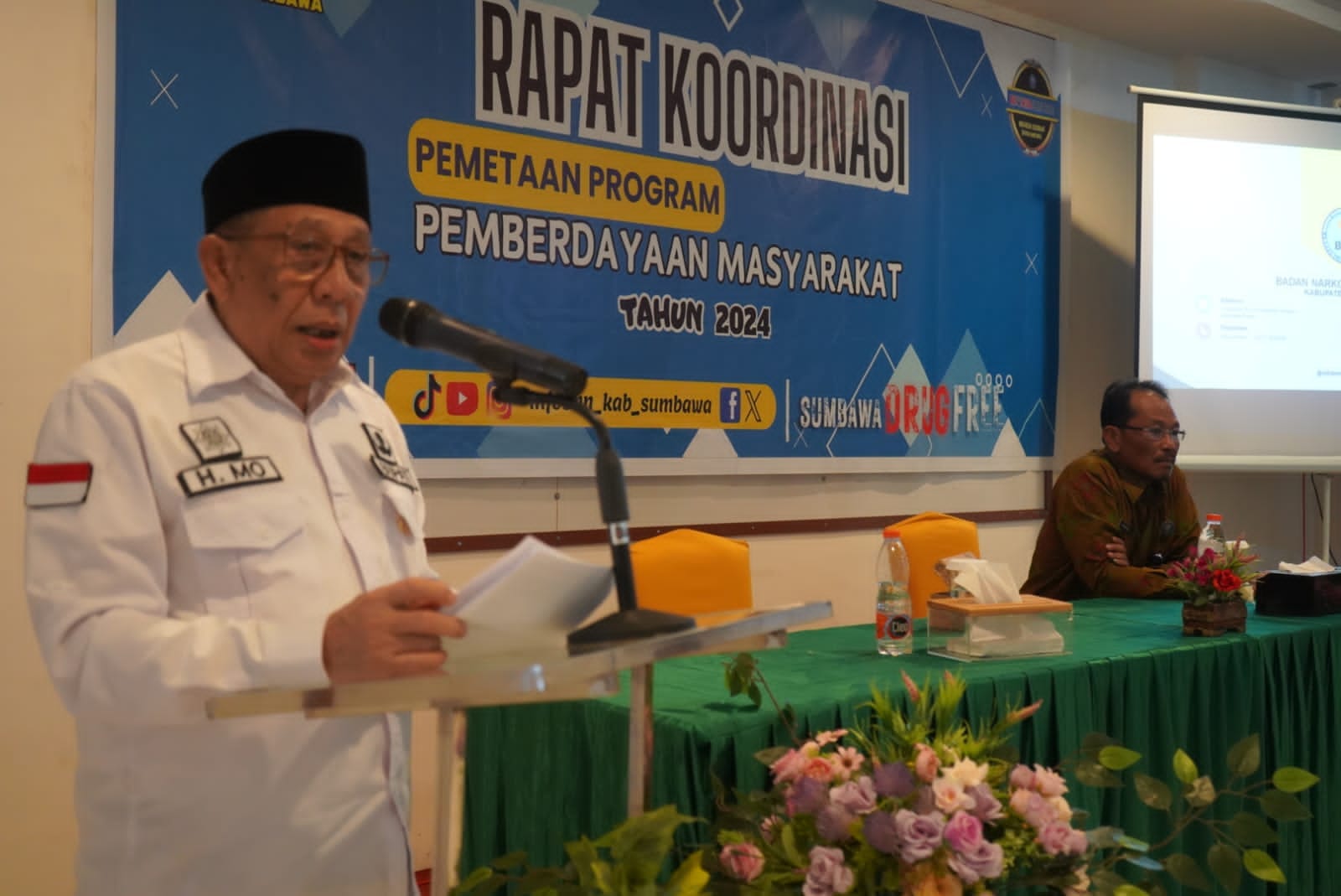 BUpati Sumbawa Buka Rakor Pemetaan Program Pemberdayaan Masyarakat Tahun 2024