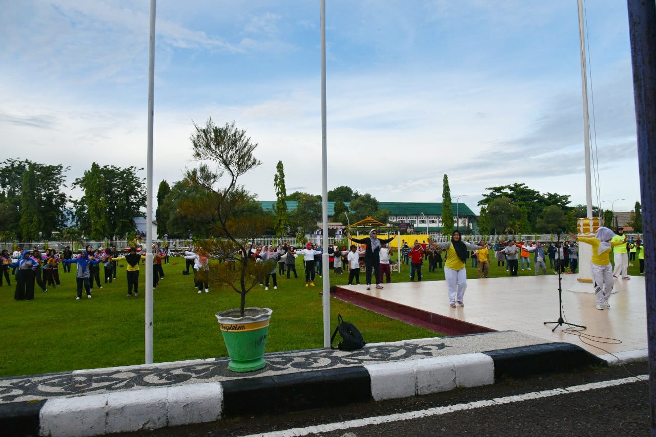 Senam Masal dalam Rangka memperingati HUT KORPRI yang ke-51 Tahun 2022.