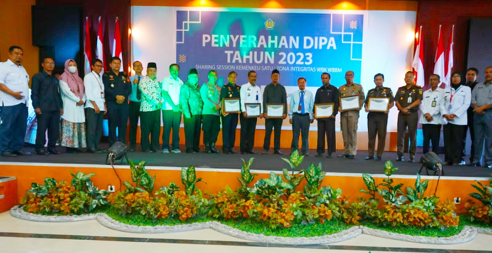 PENYERAHAN DIPA TAHUN 2023 SHARING SESSION KEMENKEU SATU ZONA INTEGRITAS WBK WBBM