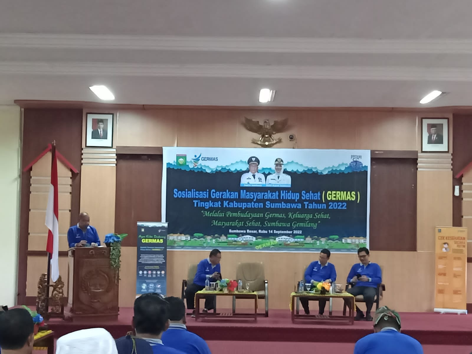 SOSIALISASI GERAKAN MASYARAKAT HIDUP SEHAT (GERMAS) TINGKAT KABUPATEN SUMBAWA TAHUN 2022