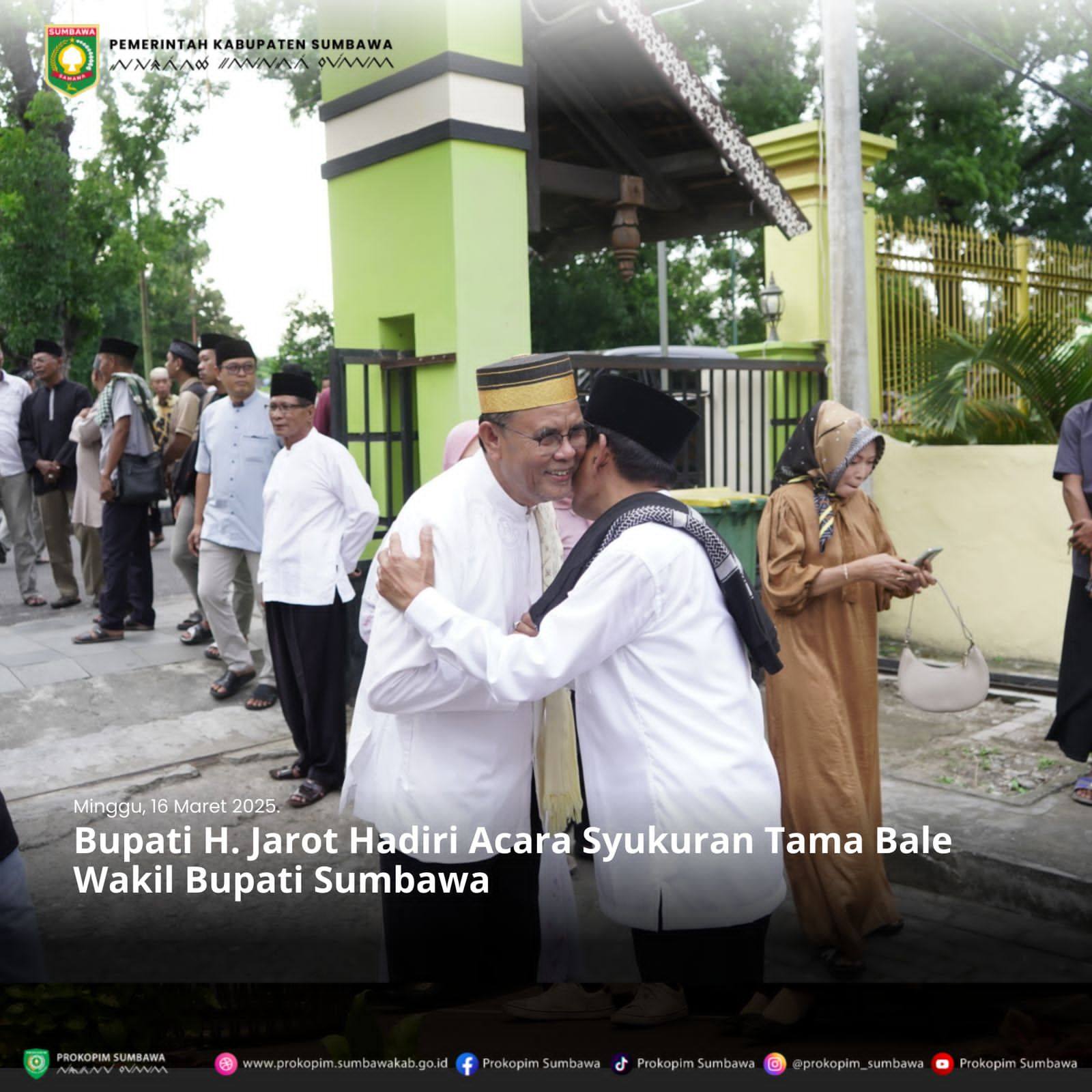 Bupati Sumbawa Hadiri Syukuran Tama Bale Wakil Bupati dan Buka Puasa Bersama