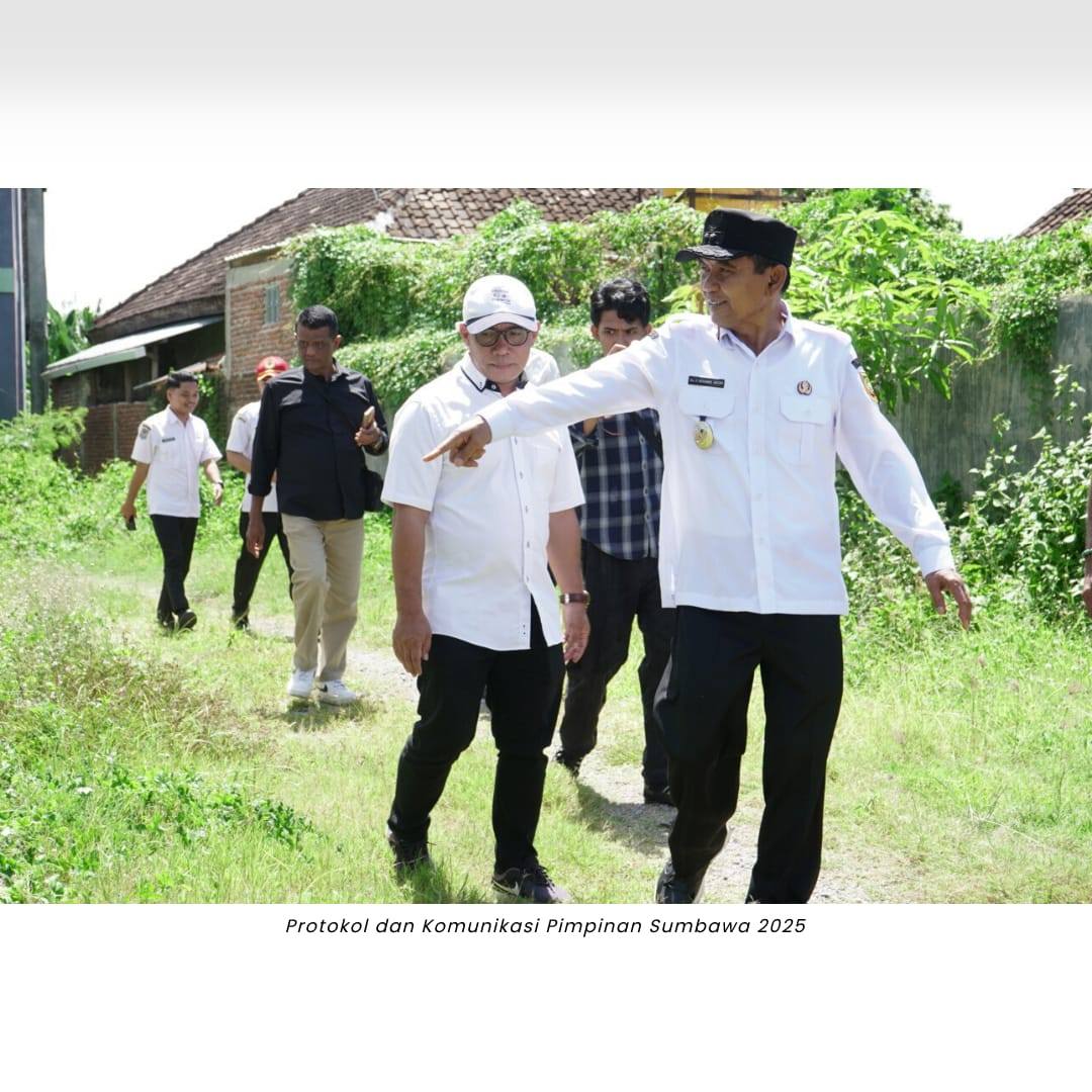Sidak Kantor Dinas Perpustakaan dan Arsip Daerah, Wabup Sumbawa Dapati Lingkungan Kantor Penuh Semak dan Belukar