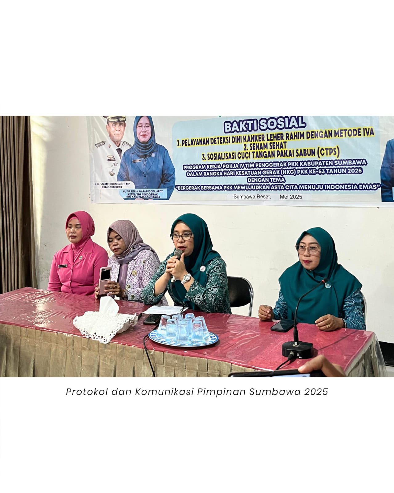 Bakti Sosial IVA Test Gratis, Ketua TP PKK Sumbawa Ajak Perempuan Waspadai Kanker Serviks