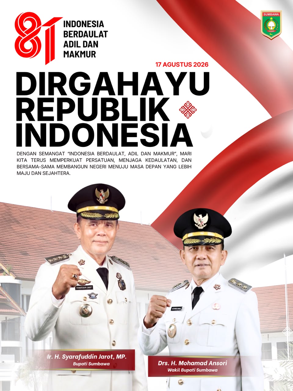 Dirgahayu Republik Indonesia ke 81 Tahun 2026