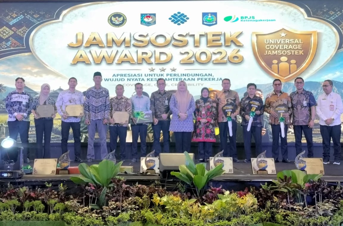Pemkab Sumbawa Raih Juara 3 Jamsostek Award NTB 2026