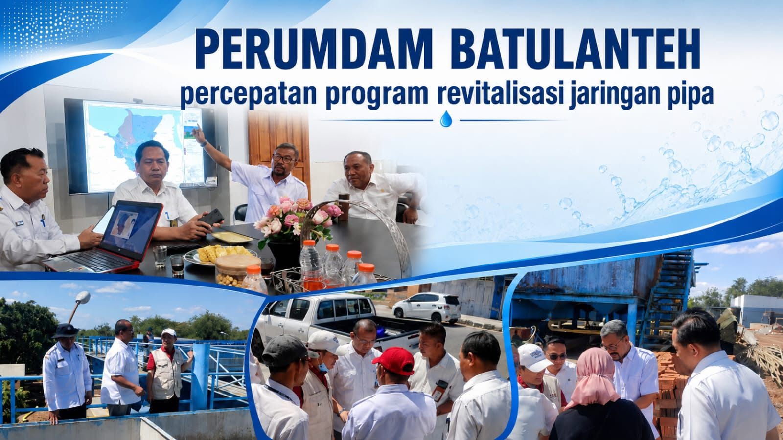 PERUMDAM Batulanteh Bersama Pemprov NTB dan Pemkab Sumbawa Petakan Revitalisasi Jaringan Air Minum